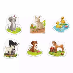 6 erste Puzzles – Tierkinder