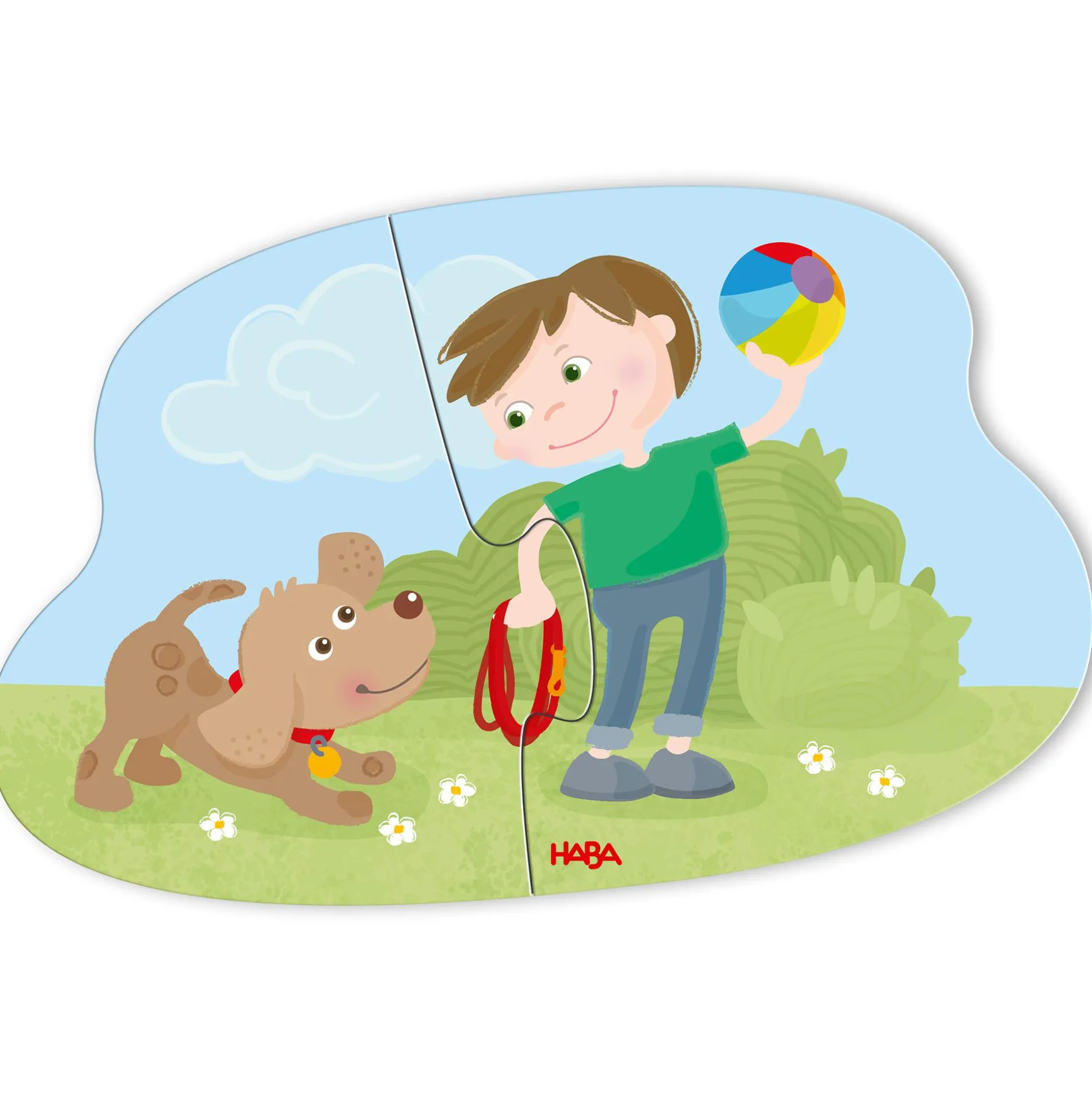 6 erste Puzzles Haustiere