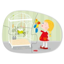 6 erste Puzzles Haustiere