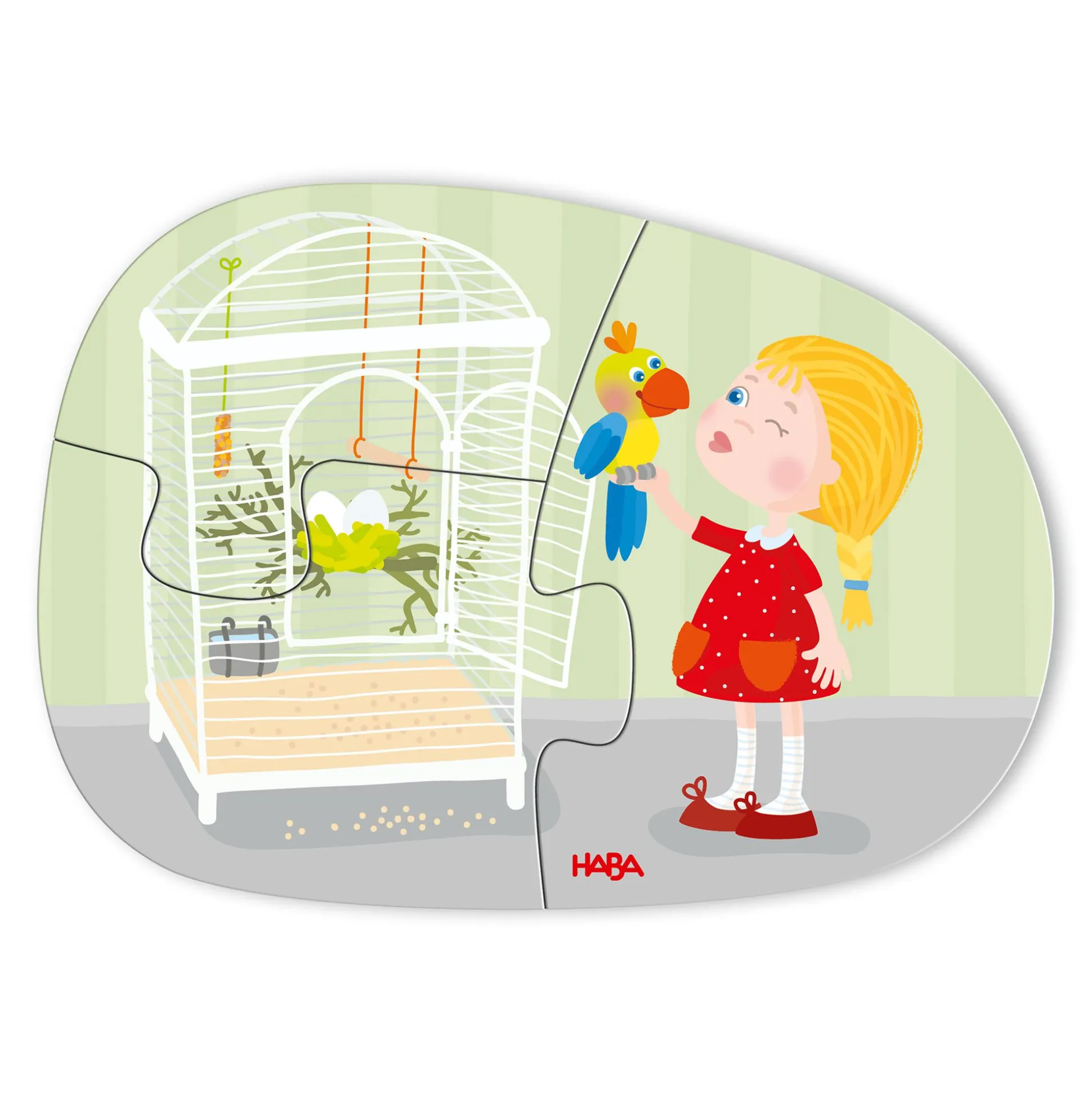 6 erste Puzzles Haustiere