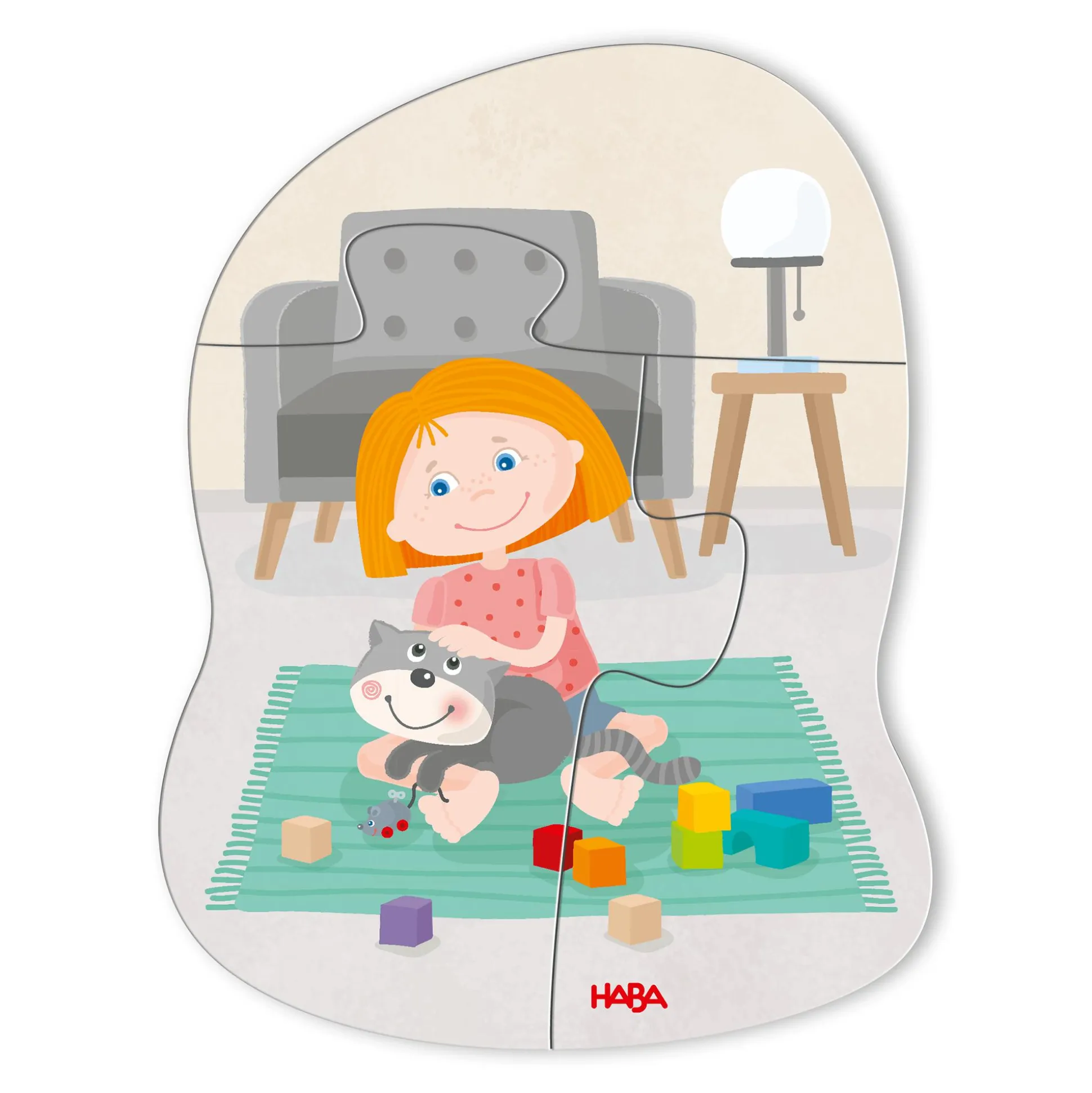 6 erste Puzzles Haustiere