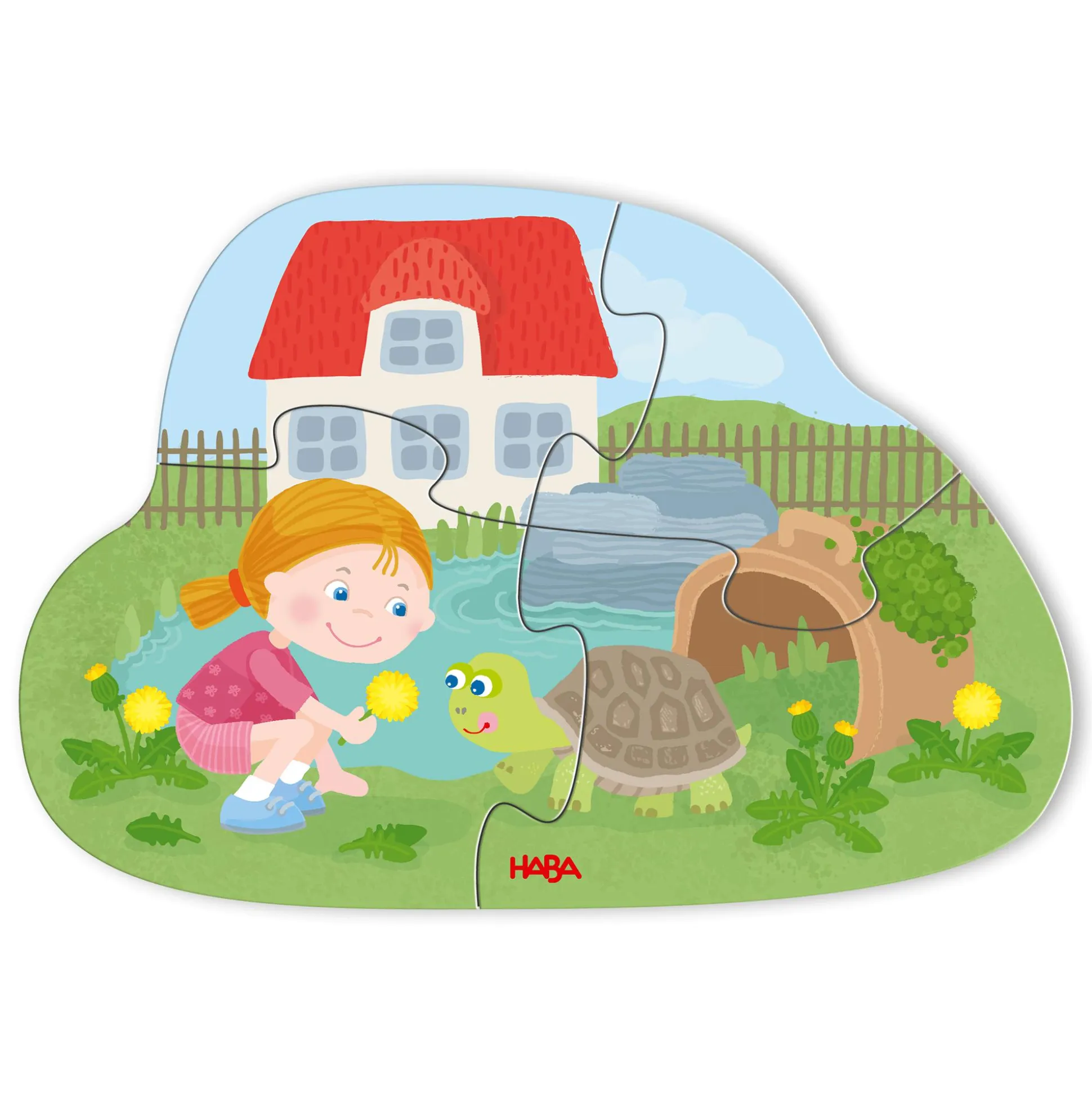 6 erste Puzzles Haustiere