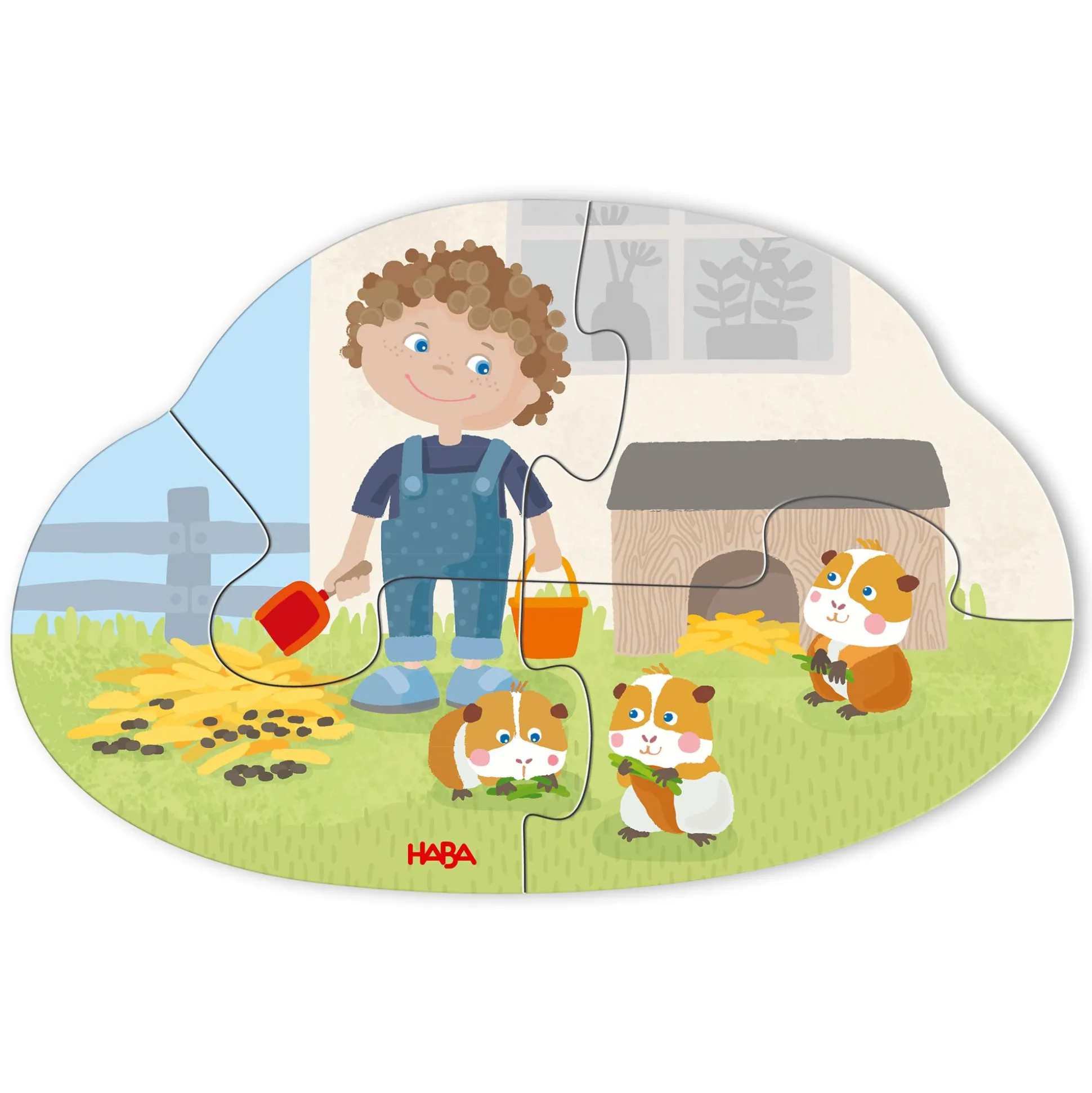 6 erste Puzzles Haustiere