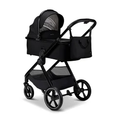 AURA 2 in 1 Kombi-Kinderwagen Onyx mit Babyschale Cosmo 2.0