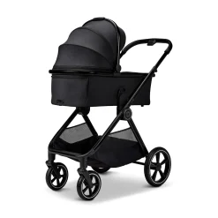 AURA 2 in 1 Kombi-Kinderwagen Onyx mit Babyschale Cosmo 2.0