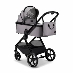 AURA 2 in 1 Kombi-Kinderwagen Stone mit Babyschale Cosmo 2.0