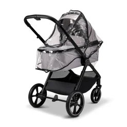 AURA 2 in 1 Kombi-Kinderwagen Stone mit Babyschale Cosmo 2.0