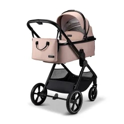 AURA 2 in 1 Kombi-Kinderwagen Sand mit Babyschale Cosmo 2.0