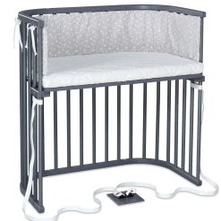babybay Boxspring schiefergrau