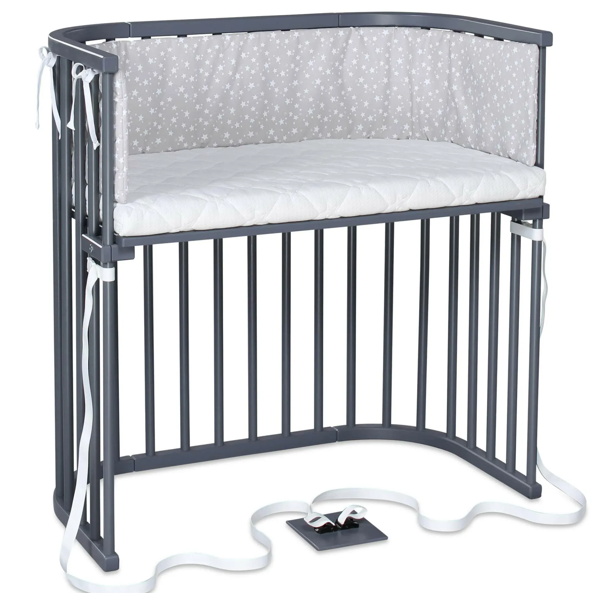 babybay Boxspring schiefergrau