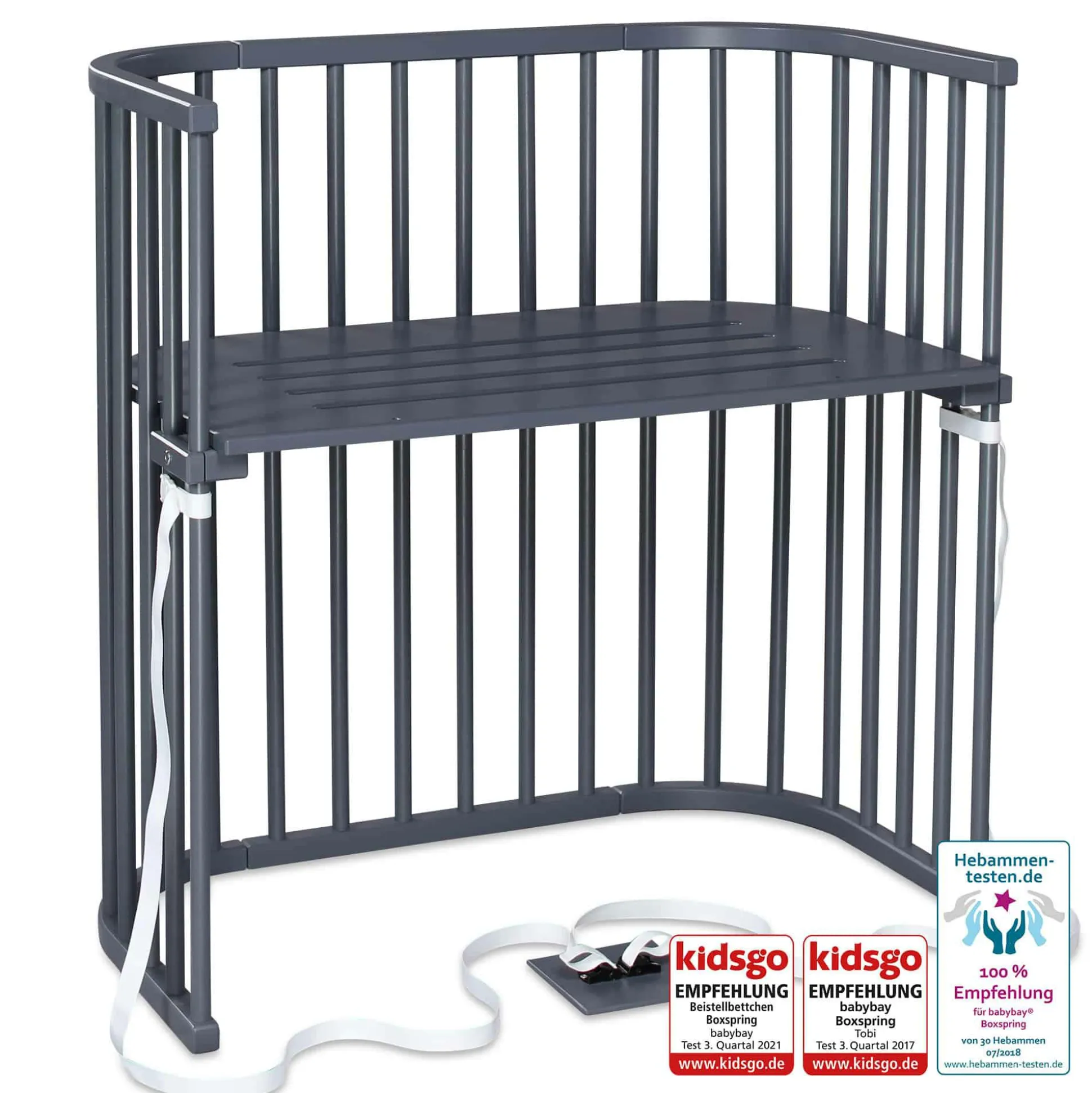 babybay Boxspring schiefergrau