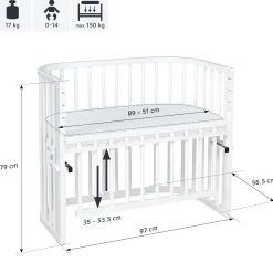 Babybay Maxi Comfort Plus Weiß