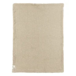 Babydecke Waffel Teddy Sand