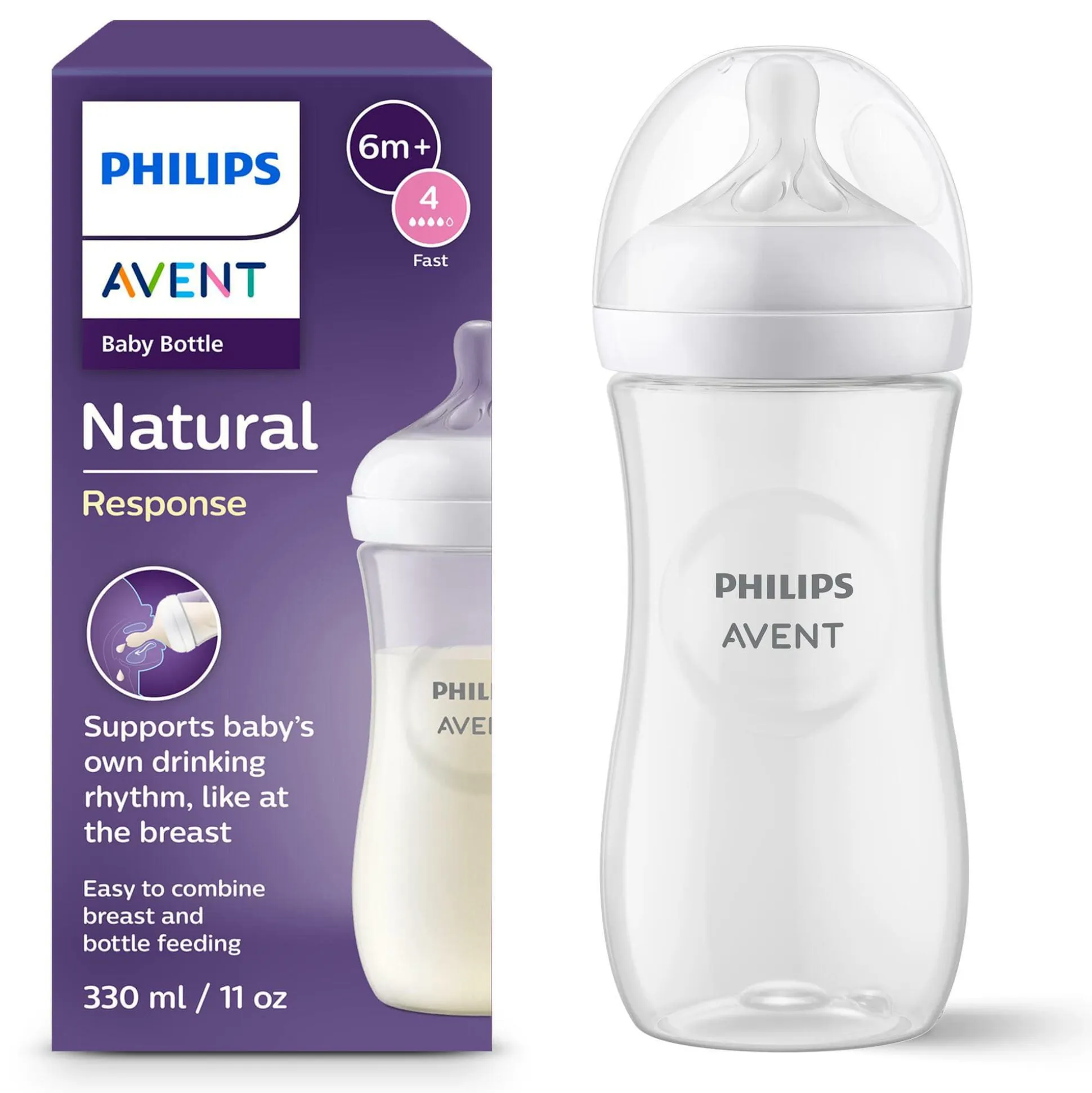 Babyflasche Natural Response Gr.4 330ml SCY906/01