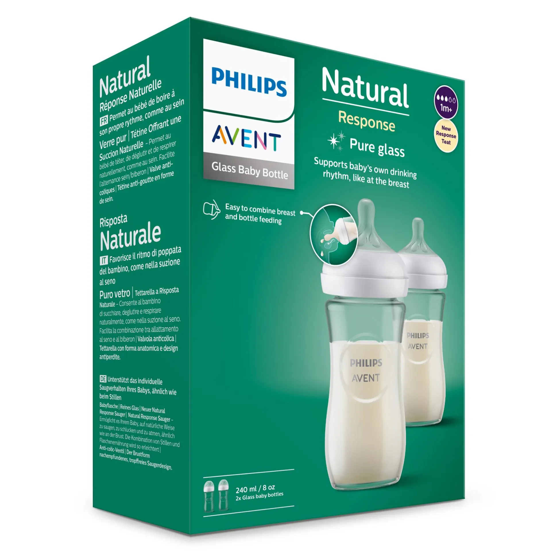 Babyflaschen Glas Natural Response Gr.3 260ml SCY933/02