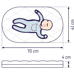 Babymatratze Allegro 41 x 70 cm
