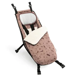 Babysitz Winter-Set Red Patterned