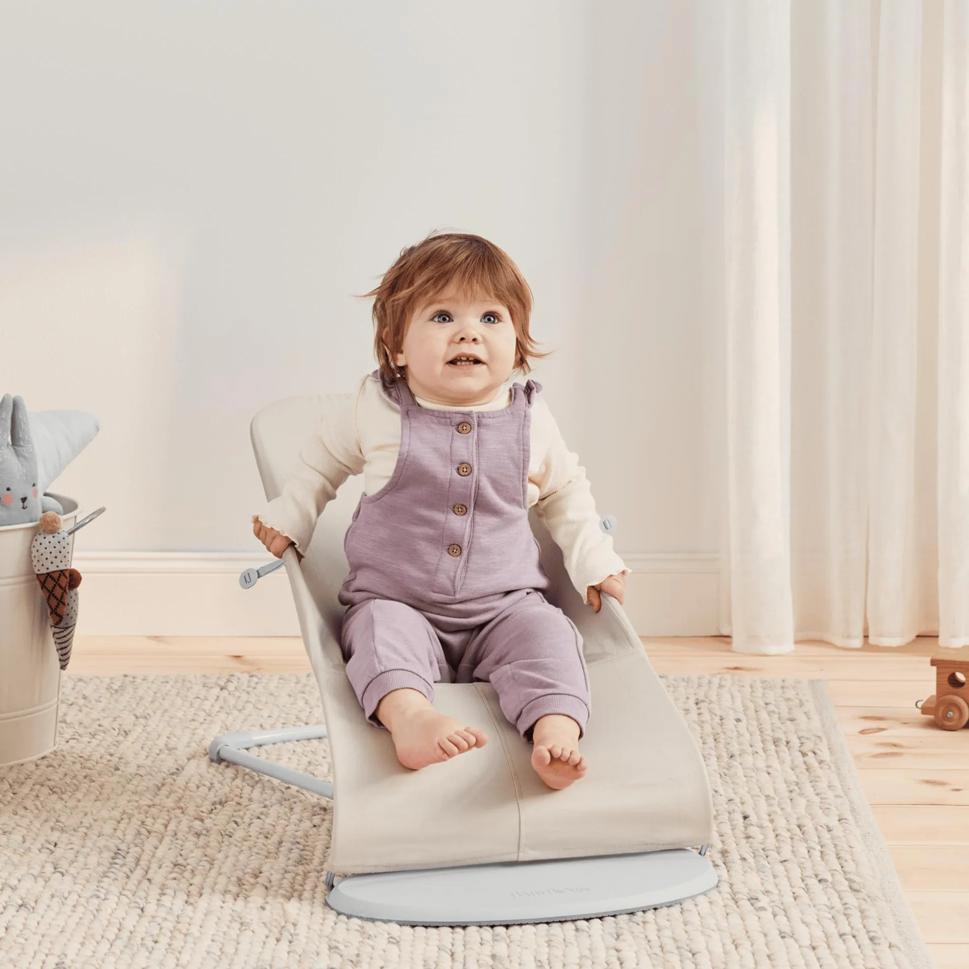 Babywippe Bliss 3D Jersey Light Beige