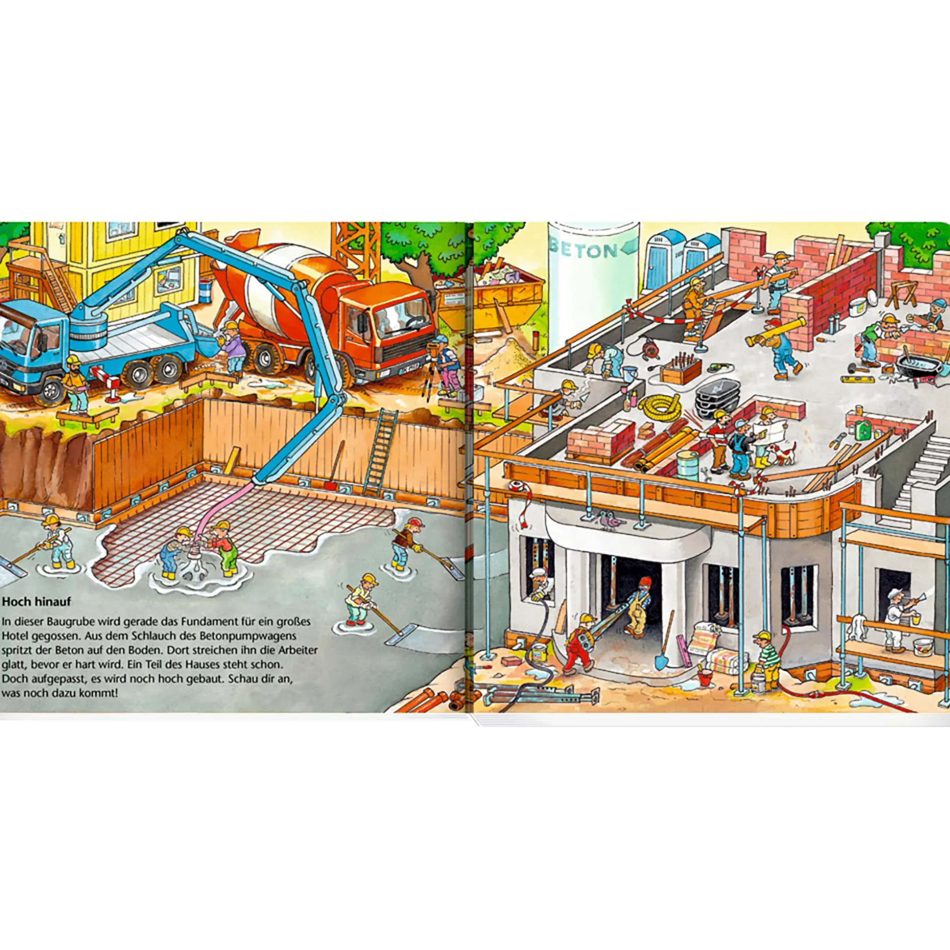 Baustellen über und unter der Erde