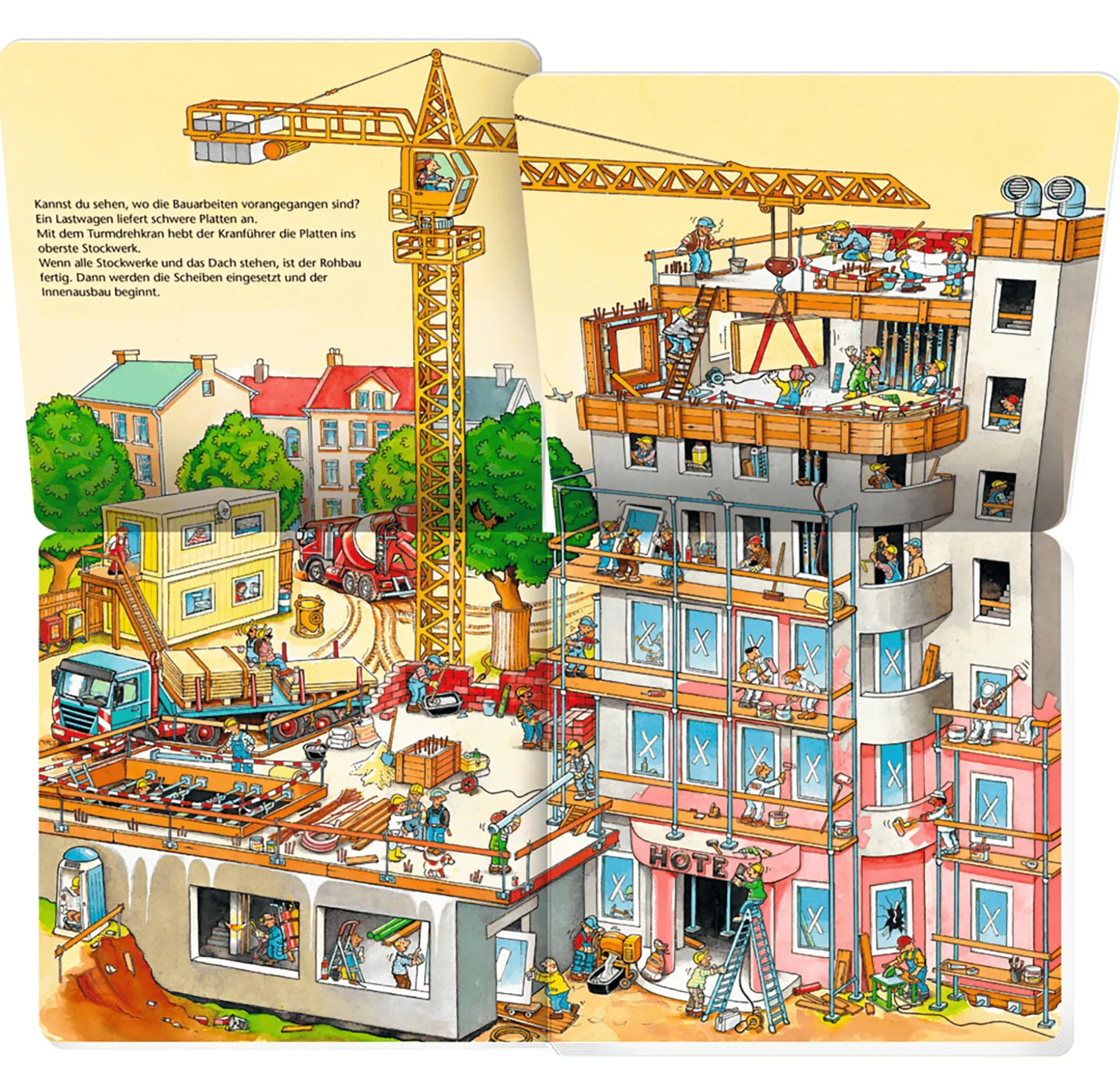 Baustellen über und unter der Erde