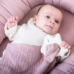 Beißring mit Tuch Hase