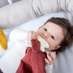 Beißring mit Tuch Hase