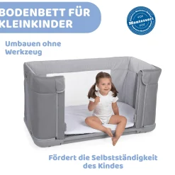 Beistellbett NEXT2ME Forever Ash Grey