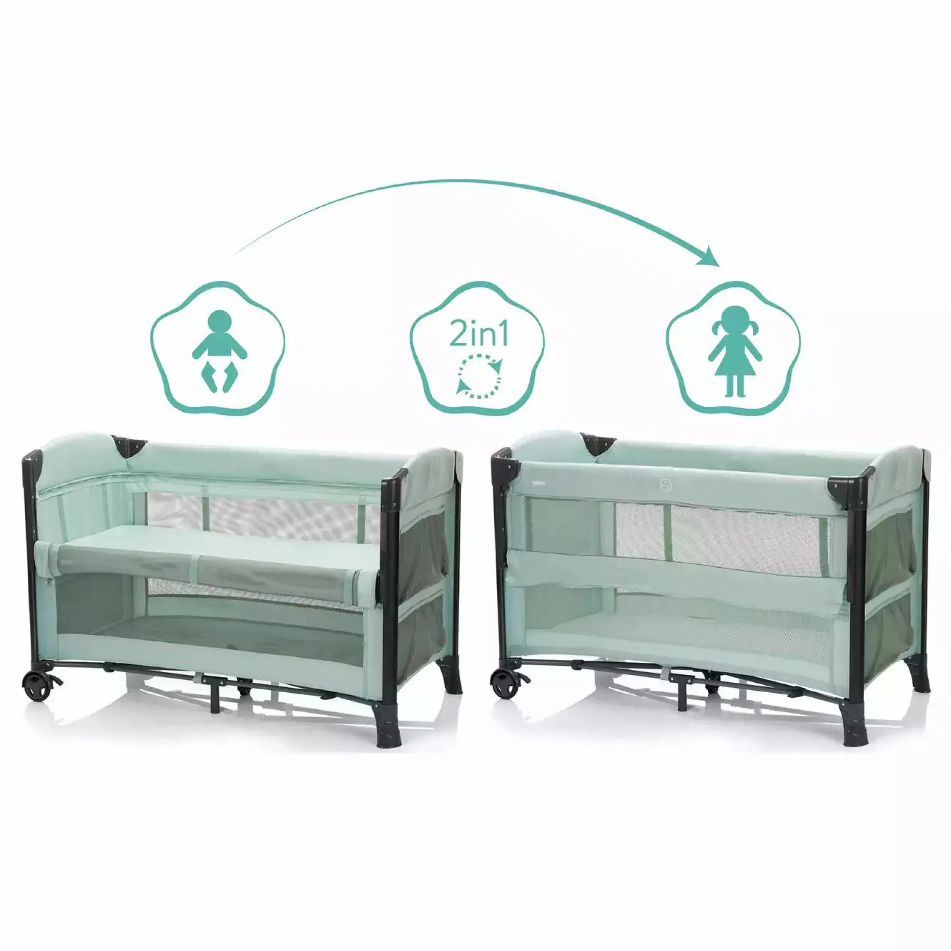 Beistellbett Zürich Mint