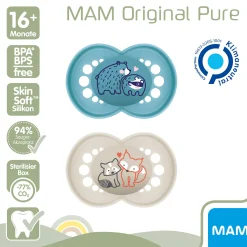 Beruhigungssauger Original matt Silikon ab 16 Monate