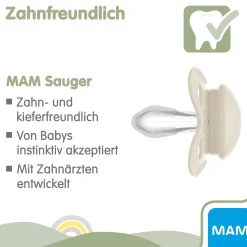 Beruhigungssauger Original matt Silikon ab 16 Monate Reh/Vogel