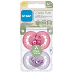 Beruhigungssauger Original matt Silikon ab 16 Monate Reh/Vogel