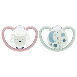 Beruhigungssauger Space Night 0-6 Monate Schaf