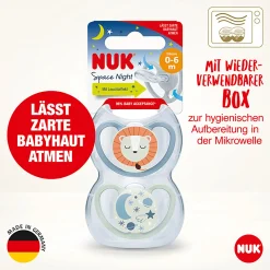 Beruhigungssauger Space Night 0-6 Monate Löwe