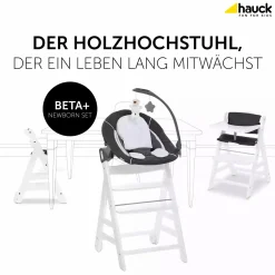 Beta Newborn Set - White Melange Charcoal