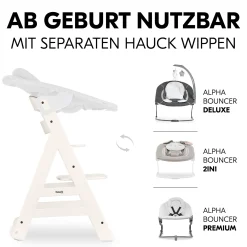 Beta+ White mit Sitzauflage Anthrazit