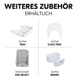 Beta+ White mit Sitzauflage Anthrazit