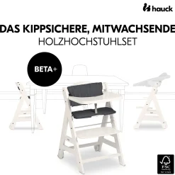 Beta+ White mit Sitzauflage Anthrazit