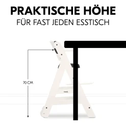 Beta+ White mit Sitzauflage Anthrazit