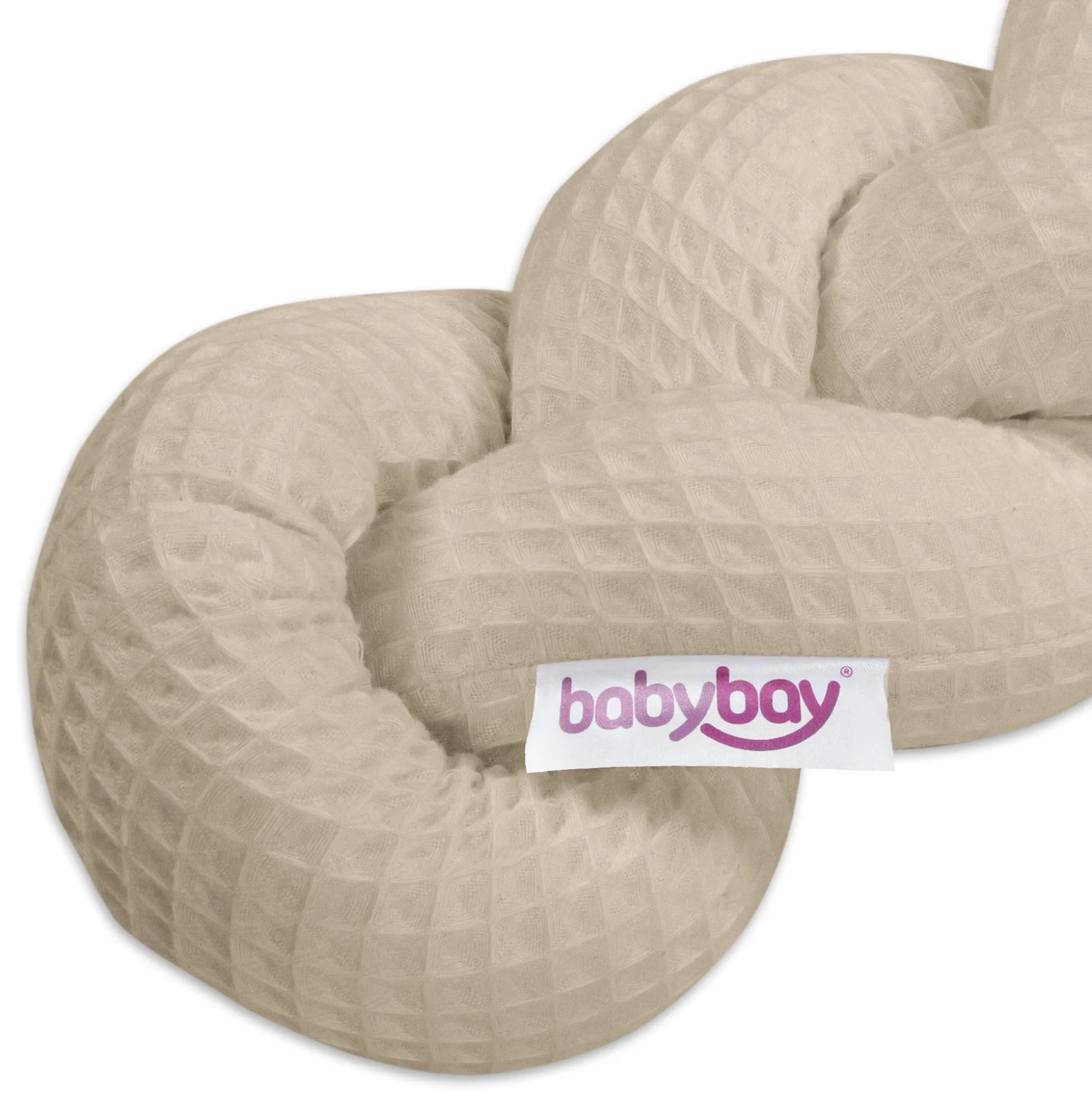 Bettschlange geflochten Sand 180 cm