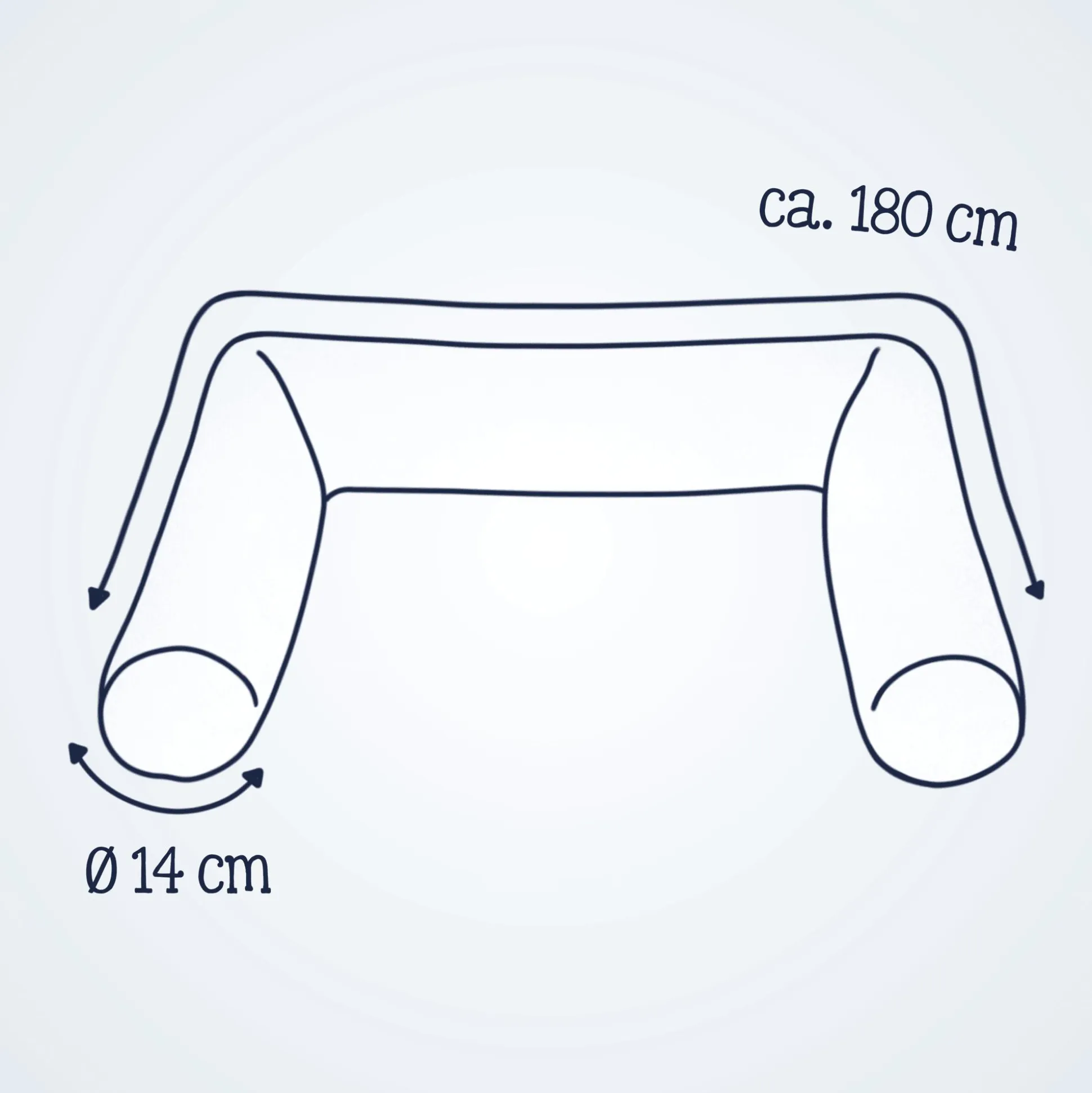 Bettschlange Waffelpiqué Nougat