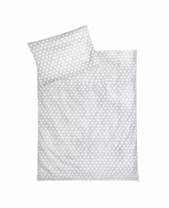 Bettwaesche Sterne Grau 100x135 cm