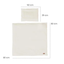 Bettwäsche Seashells Oyster 80x80 cm