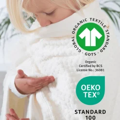 Bettwäsche Seashells Oyster 80x80 cm