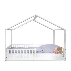 Bodenbett ENNO Weiß 90 x 200