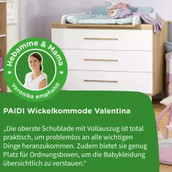 Breite Wickelkommode Valentina