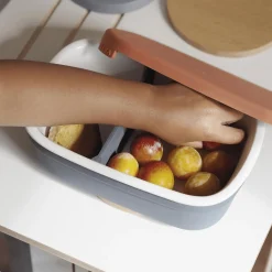 Brotdose aus Keramik Mineral/ Terracotta