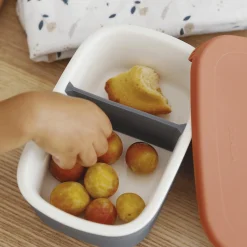 Brotdose aus Keramik Mineral/ Terracotta