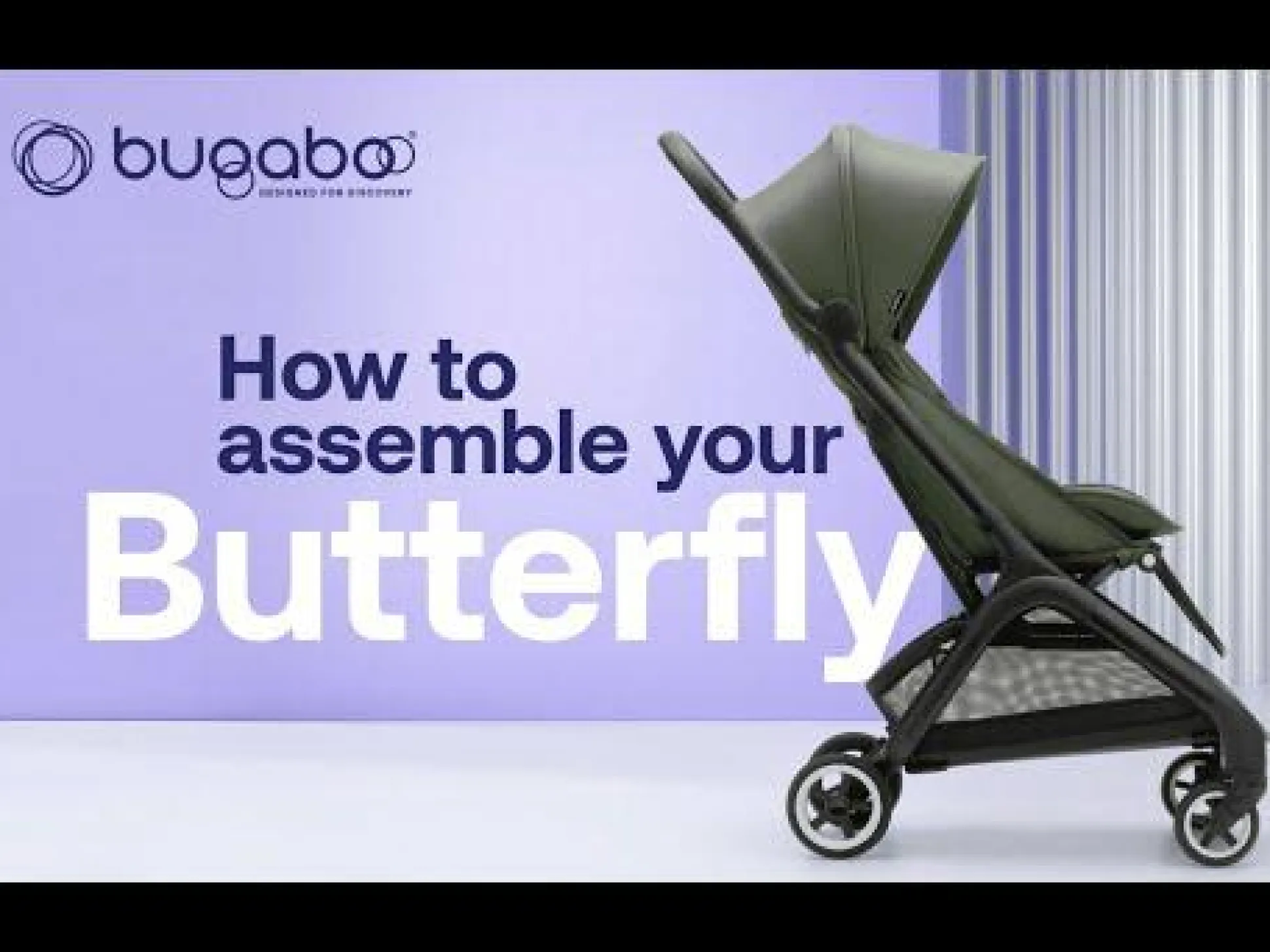 Butterfly Reise-Kinderwagen Dark Cherry
