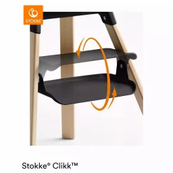 Clikk™ Hochstuhl Black Natural