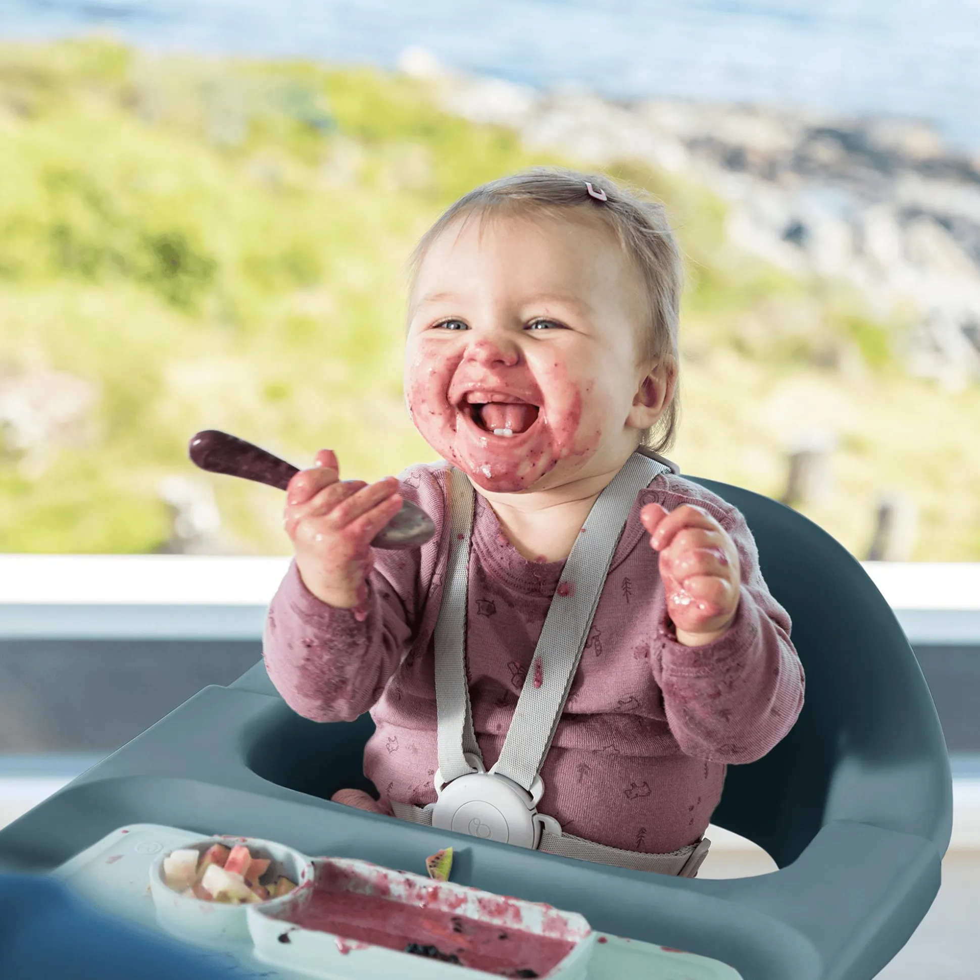 Clikk™ Hochstuhl Fjord Blue